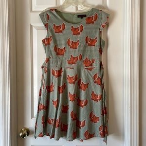 Fox Print Dress